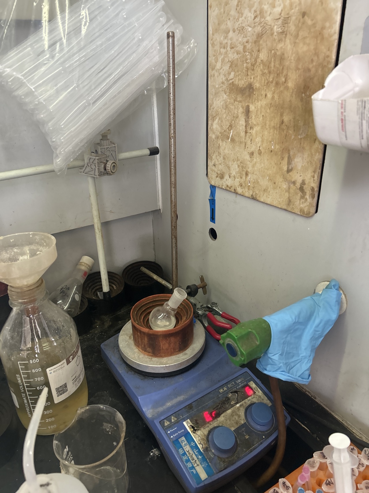 加热磁力搅拌。 传感器故障，无法加热