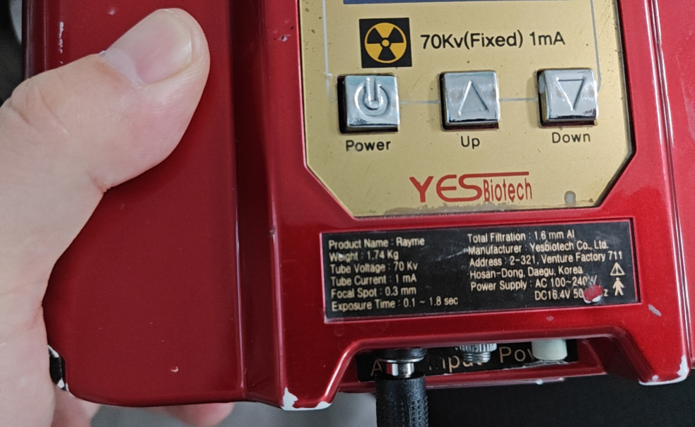 韩国YESBiotech RAYME, E牌牙片机 无法正常使用