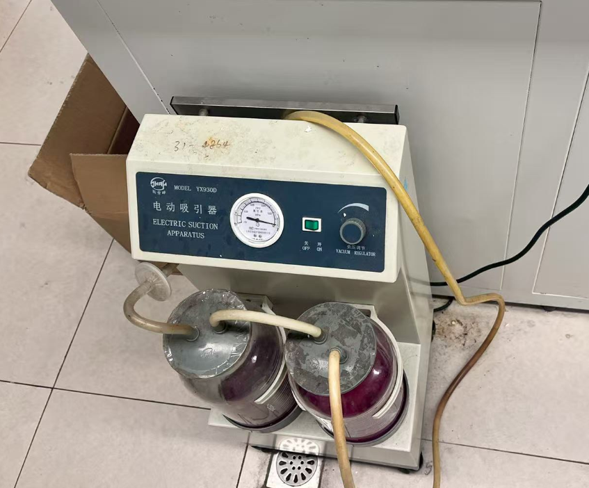 吸引器，接口烧焦