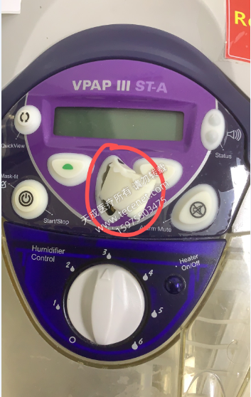 維修瑞斯邁 無創(chuàng)呼吸機(jī) VPAPIIIS 按鍵膜破損