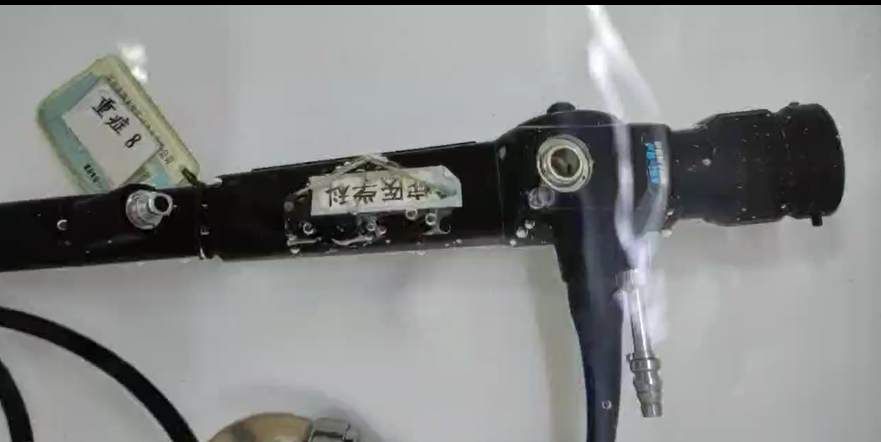 维修宾得 纤维支气管镜FB-15V 插入管橡皮鼓包，进水