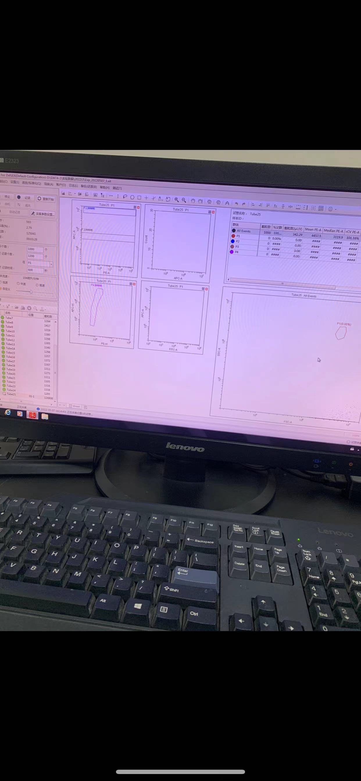 维修贝克曼 流式细胞仪 DXFLEX 流速异常，无法做标本。