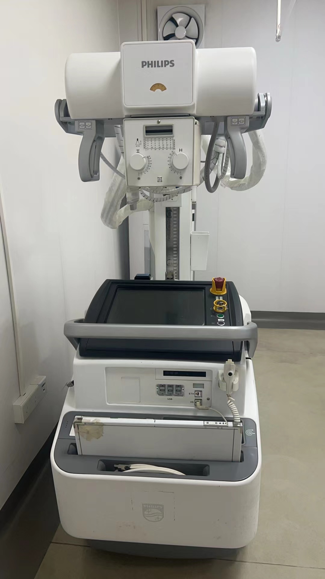 维修飞利浦 DR DigitalDiagnost 高MA曝光时，提示球管故障。