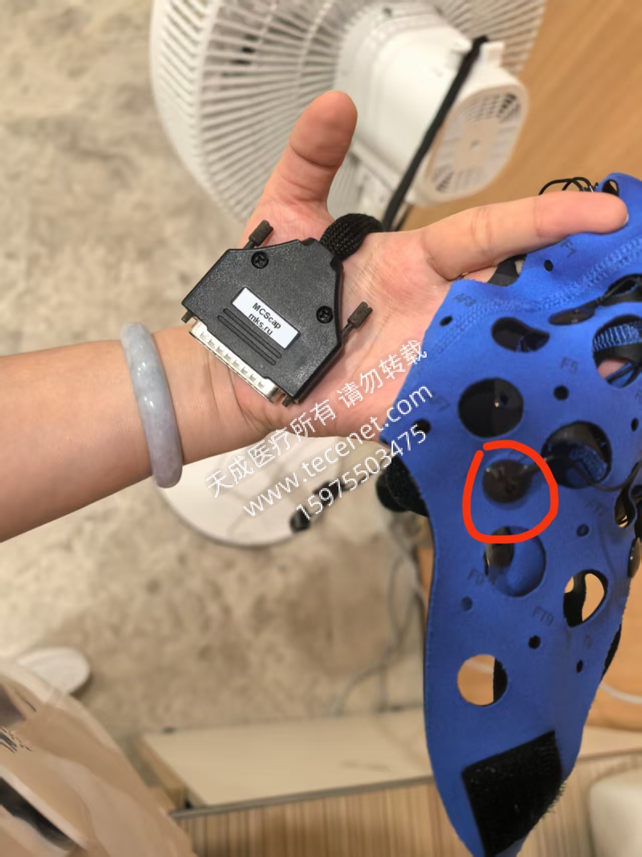 維修NVX36腦電圖機電極帽故障