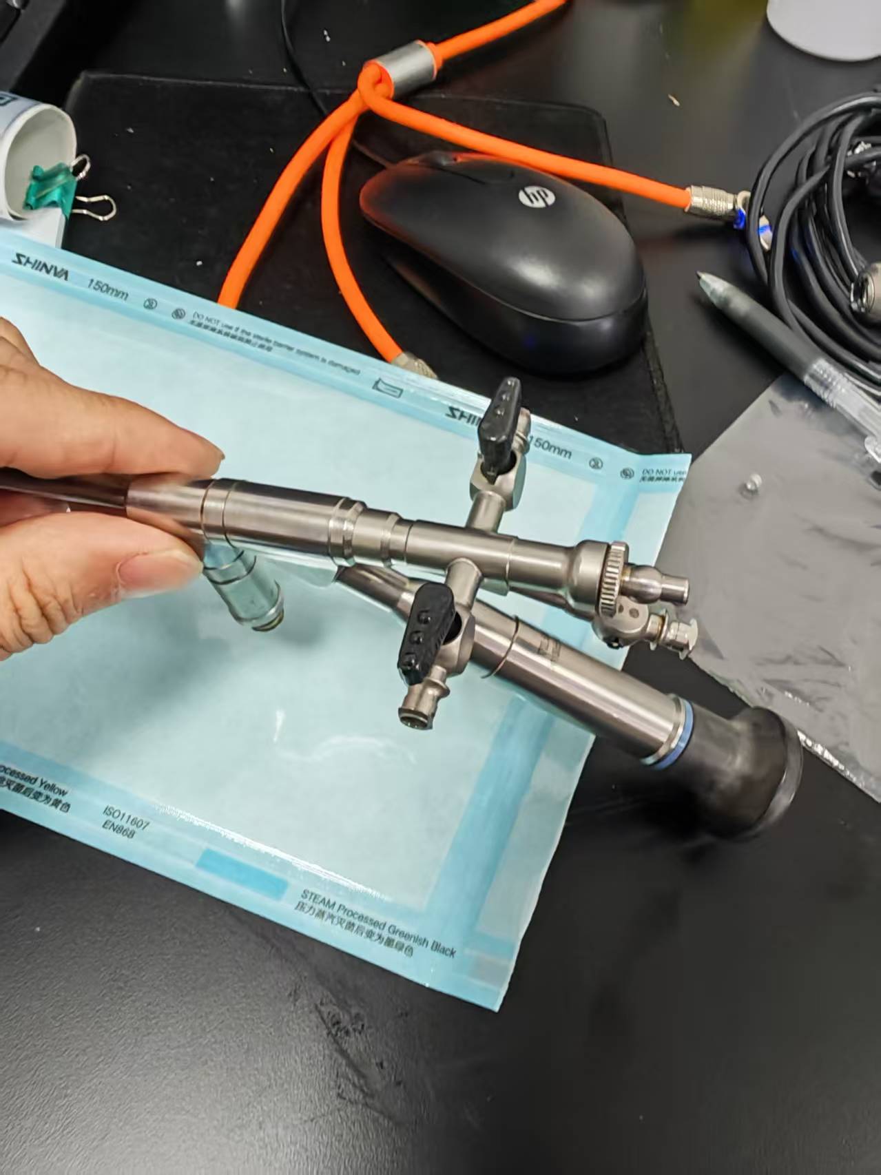 維修狼牌支氣管鏡外皮漏氣