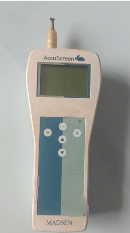 维修Otometrics 听力筛查仪 Accuscreen 测量不出数值