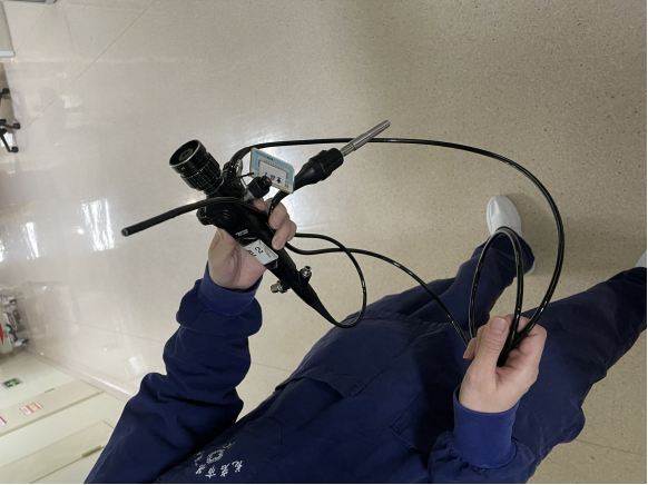 维修奥林巴斯 纤支镜 BF-P60 插入管组件褶皱，钳子管折，角度紧，角度不足 