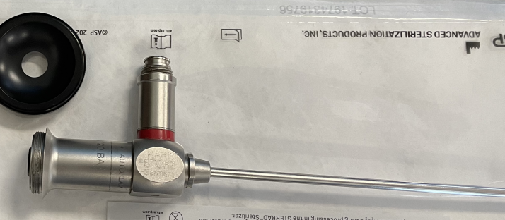 维修STORZ 宫腔镜 26120BA 图像模糊，边缘黑点，物镜总成损坏，前物镜漏气漏水