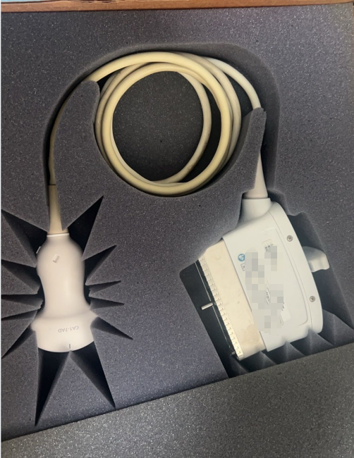 维修品牌：飞利浦，设备名称：超声诊断仪，型号：HS50，探头透镜，声头故障