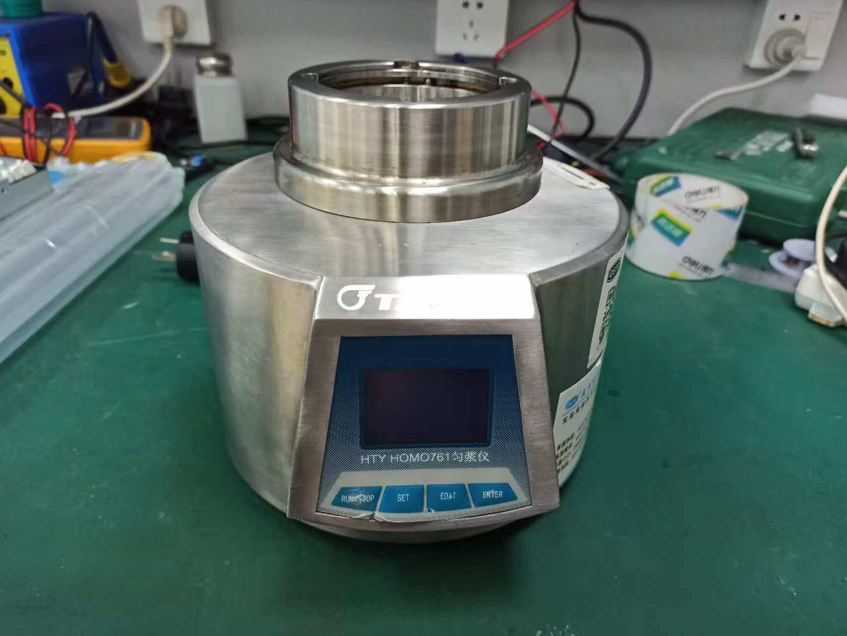 维修浙江泰林生物技术股份有限公司，匀浆仪HTY-761指示灯不亮，仪器不能通电。